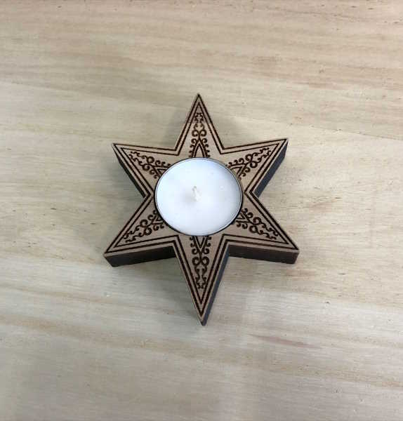 Porta velas Estrella